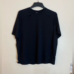Men's Black sporty Short-Sleeve Performance Shirt